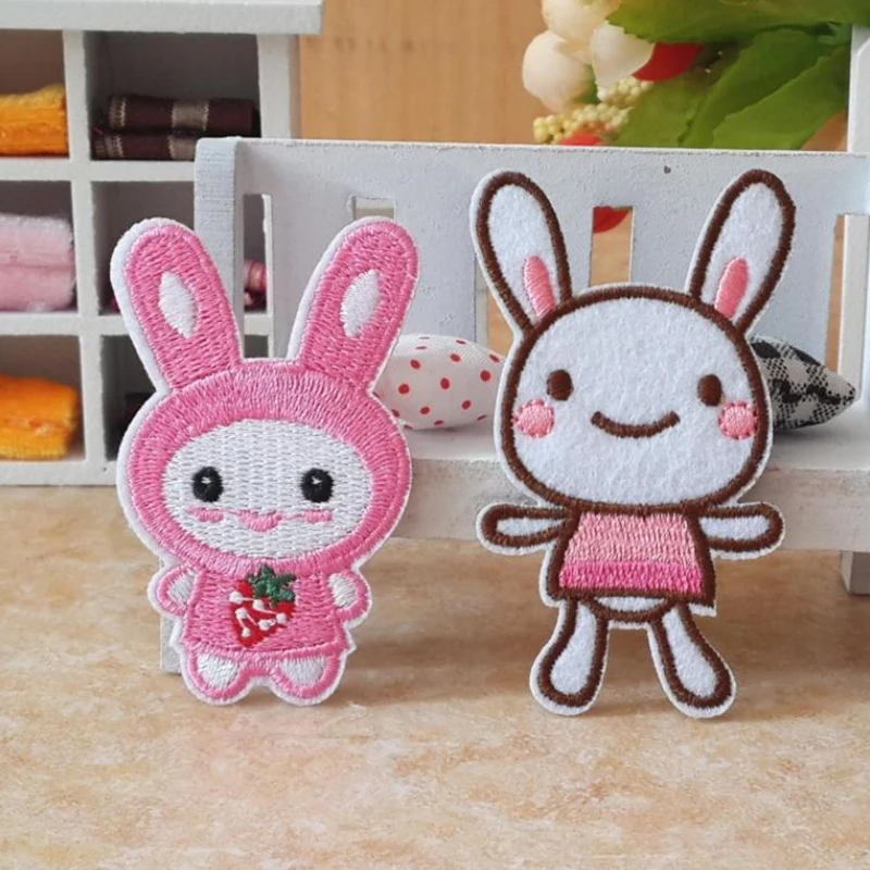 

Cute rabbit Cartoon Fashion Clothes Decorate Embroidered DIY patch