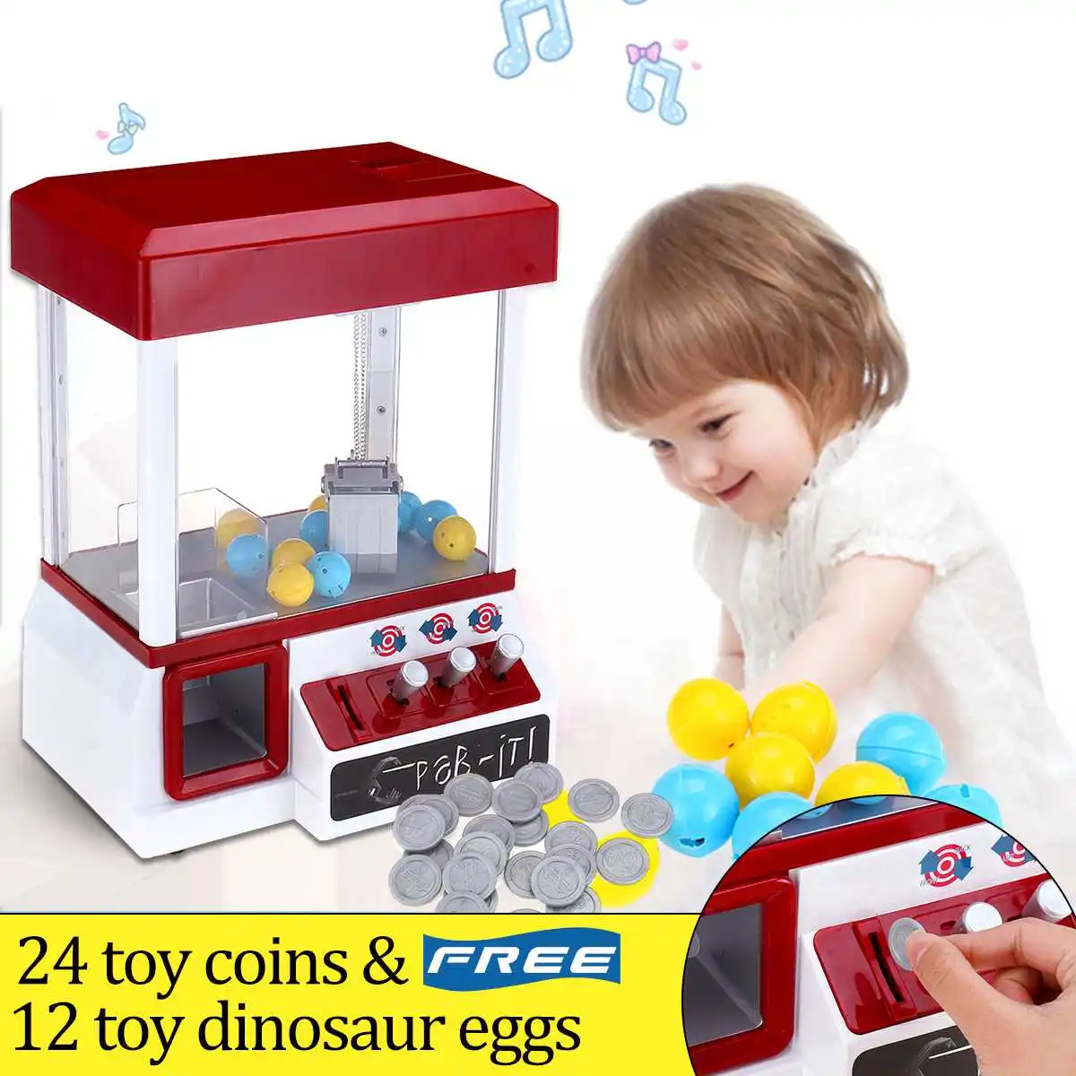 ABS пластик портативная Аркада Конфета захватывающая машина игрушка