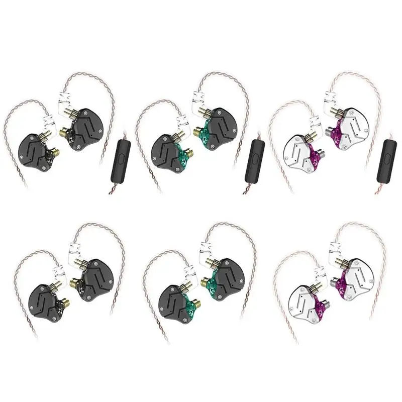 

New ZSN 1DD+1BA Armature Dual Driver Earphone Detachable In Ear Audio Monitors Noise Isolating HiFi Music Sports Earbuds