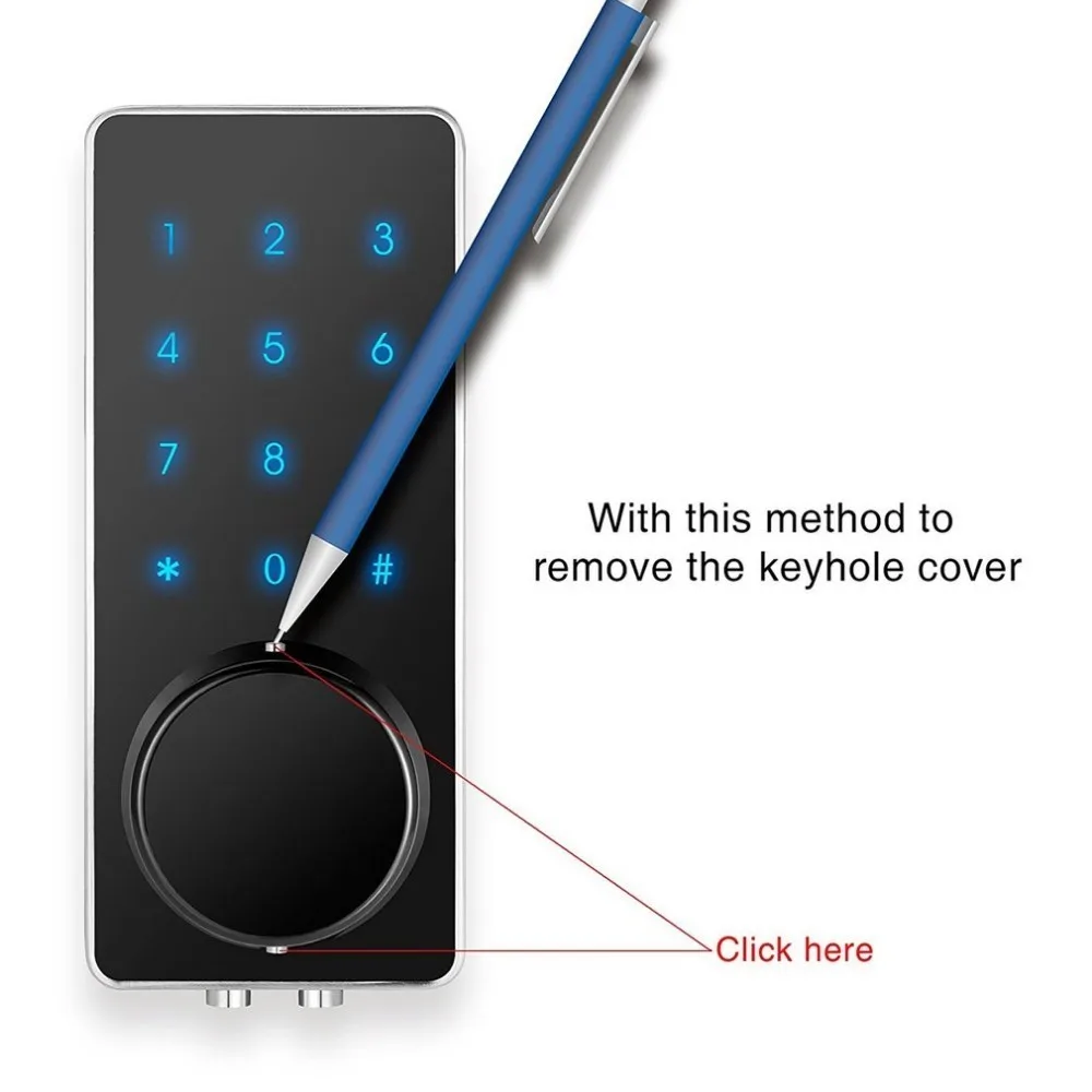 OS8815BLE-YS BT Электронный Keyless задняя подсветка клавиатура дверной замок разблокировка с Bluetooth кодом ключ цифровой замок безопасности