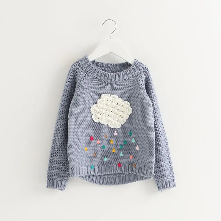 

HI&JUBER Childrens Sweater Jacket Children's Girls Long Sleeve Sweater Kids Sweater