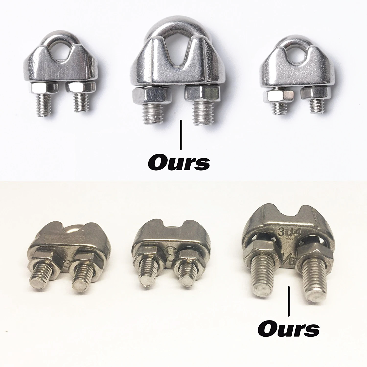 BMBY-4-Pcs стяжка/натяжение(глаз и крюк, M6), 16-шт 1/8 дюйма трос зажим/зажим(M3), 8-шт наперсток(M3), нержавеющая сталь