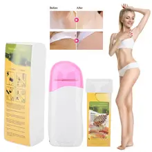 Восковая Депиляционная роликовая грелка нагревательный аппарат+ 100 шт Восковая бумага+ восковое удаление волос на теле набор