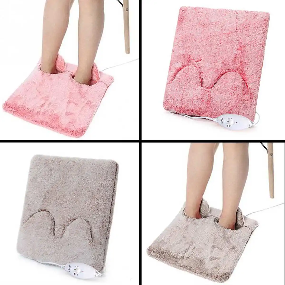  Portable 220V 20W Electric Hands Feet Warmer Heater Blanket Pad Shoe Winter Stove Seats Sofa Chair 