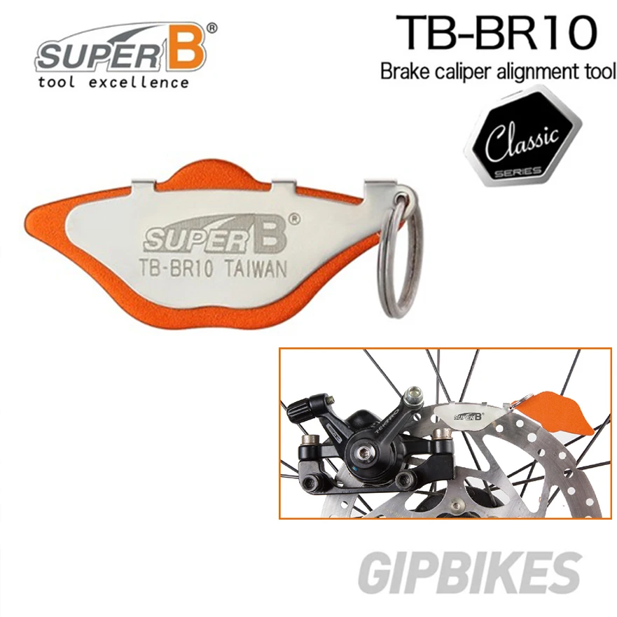 

Super B TB-BR10 Brake caliper alignment tool easy to set a proper gap for tuning disk brake system bike bicycle repair tools