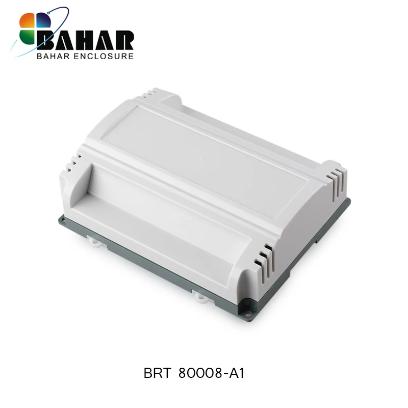 

72PCS/lot plastic PC din rail electronics outlet enclosure plastic housing PLC switch control outlet box 173.8*138.5*57mm