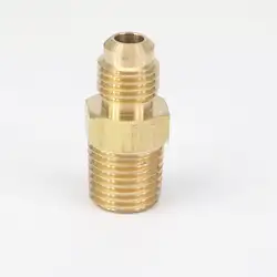 1/4 "Flare Мужской x 1/4" NPT Мужской латунь SAE 45 градусов трубы фитинг адаптеры для сим карт инструменты наращивания волос 229PSI