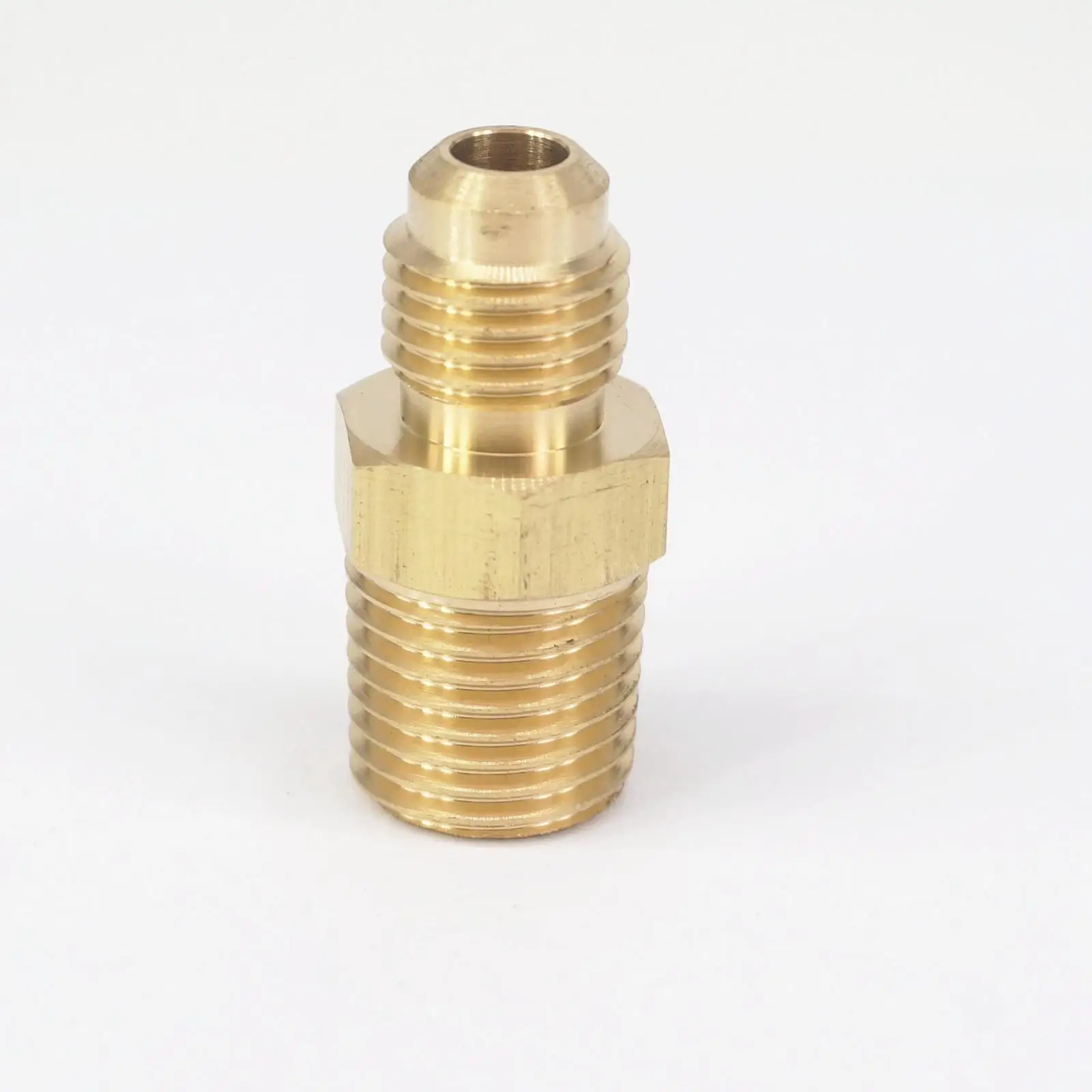 SAE Thread 7/16 &quot 20 UNF Fit Tube OD 1/4&quot 1/4 &quotNPT Male Brass 45 Degree Pipe Fitting адаптеры соединители