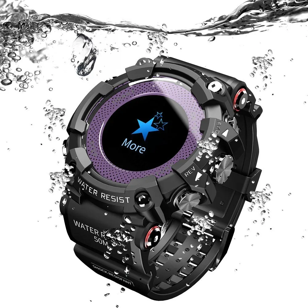 LOKMAT Smartwatch Bluetooth IP68 Waterproof Wearable Device Heart Rate Monitor Color Display Smart Watch For Android ios