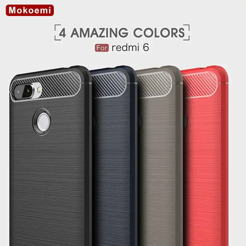 

Mokoemi Fashion Shock Proof Soft Silicone 5.45"For Xiaomi Redmi 6 Case For Xiaomi Redmi 6 Cell Phone Case Cover