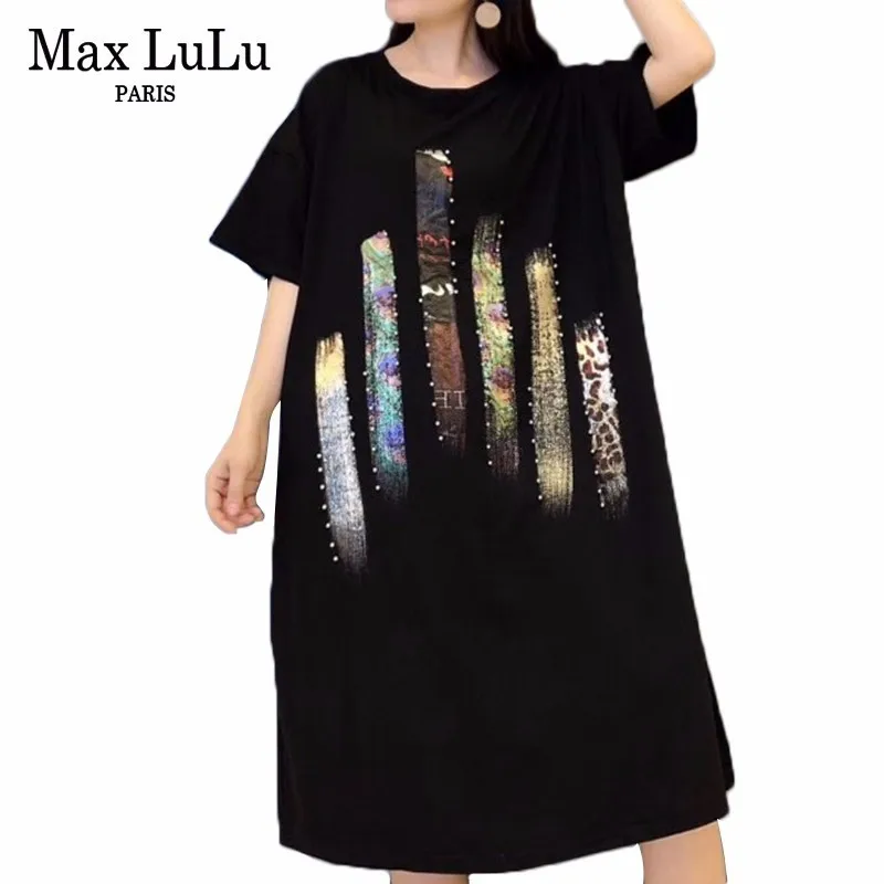 

Max LuLu Luxury European Fashion Style Ladies Sexy Clothes Womens Vintage Leopard Long Dresses Gothic Patchwork Summer Vestidos