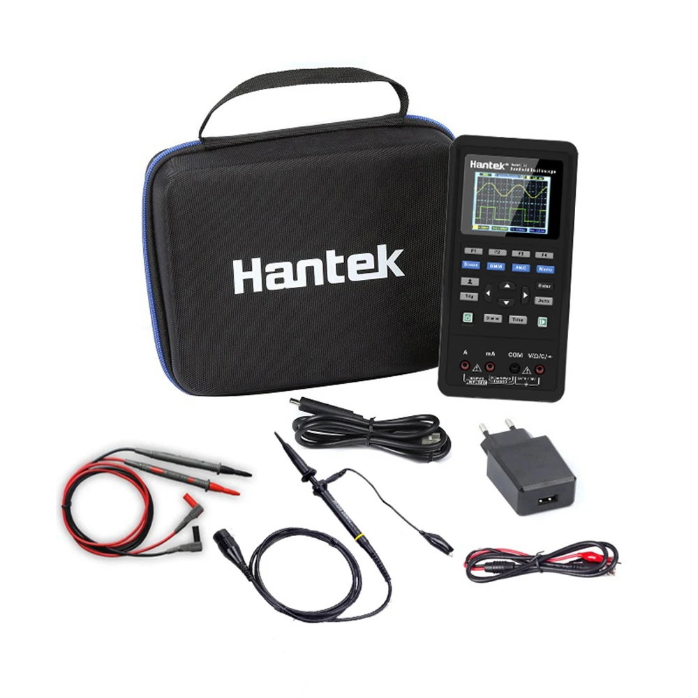 

Hantek Handheld Digital Oscilloscope Multimeter Dual-channel 2 Channels USB Scopemeter Portable Scope Meter 40MHz Bandwidth