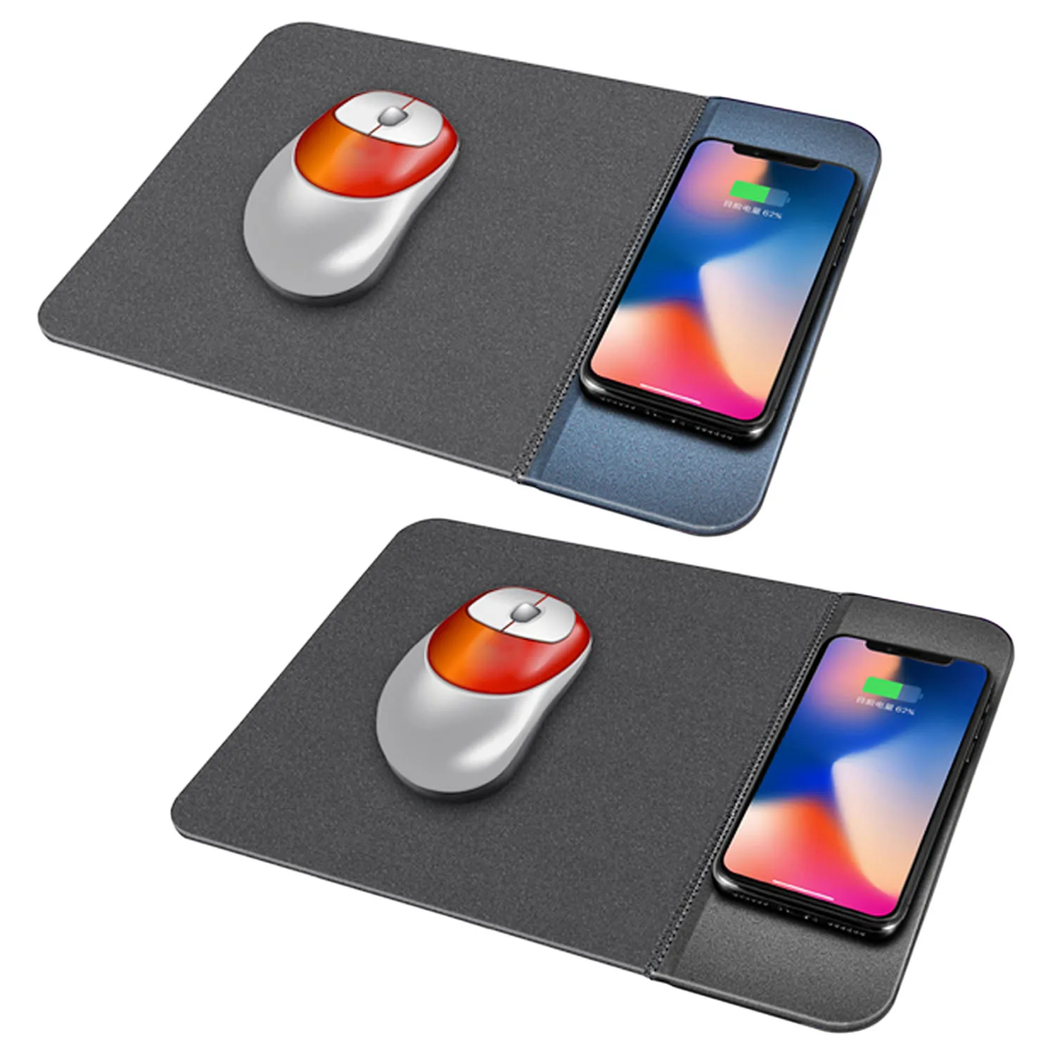 Besegad Qi Wireless Charger Charging Mouse Pad Mice Mat Mousepad for