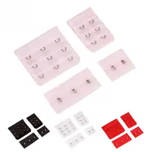 4 пары женщин регулируемые три ряда Две кнопки бюстгальтер расширители для бюстгальтера расширитель