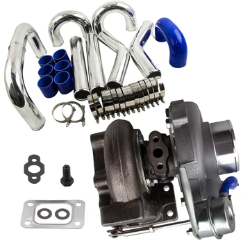 

For Universal 600x300x76mm intercooler 76mm 3" aluminium piping HOSE GT2871 T25 T28 Universal Turbo Charger 0.6 A/R 0.64 A/R