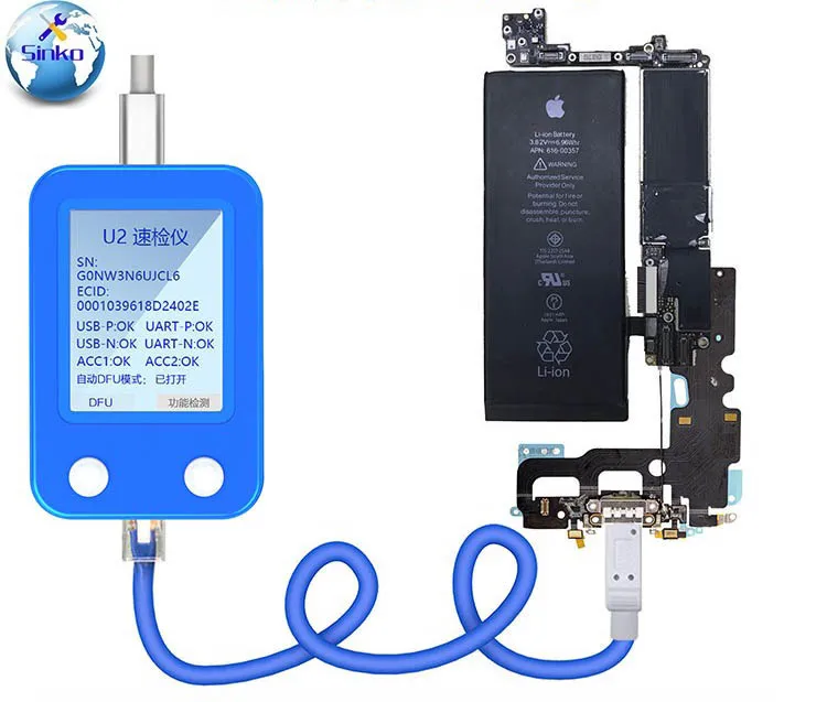 JC U2 Tristar Тестер быстрый детектор для IPhone заряд IC ОШИБКА Быстрый тестер SN серийный
