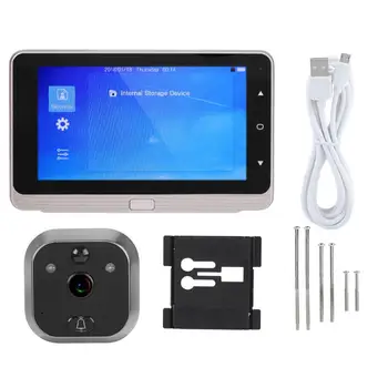 

720P 5in Screen Doorbell Camera Night Video Photo Intercom Door Viewer campainha deurbel met camera door bell camera sonnette