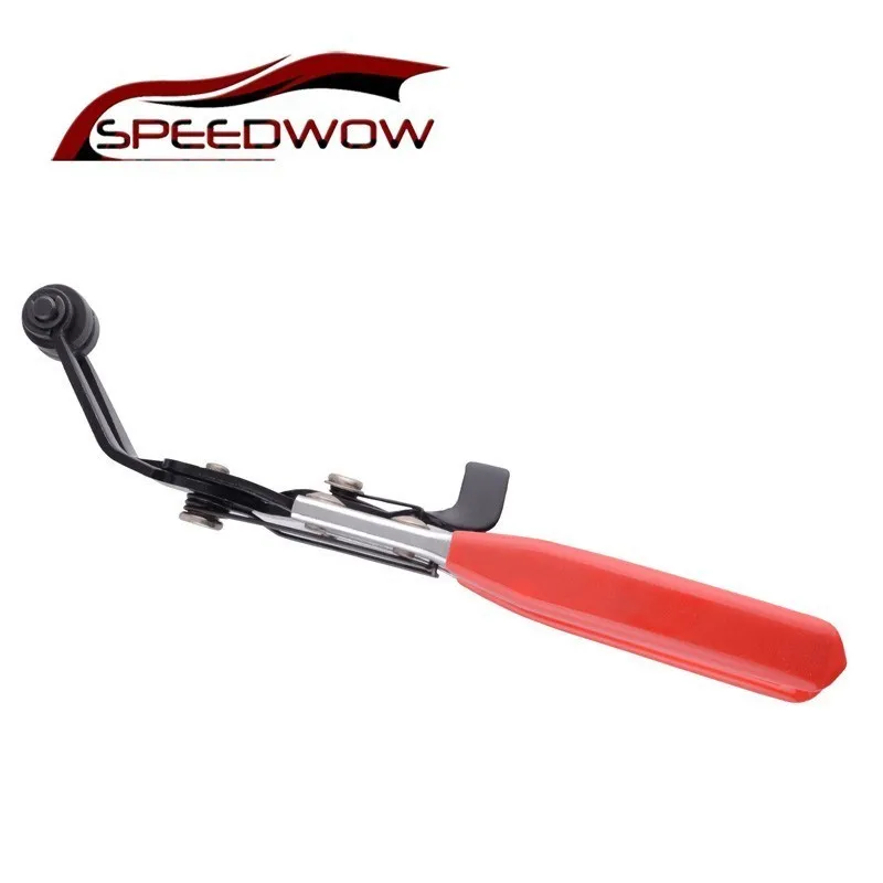 

SPEEDWOW Car Repairs Hose Clamp Flexible Wire Hose Clip Pliers 45 Degree Hand Clip Auto Vehicle Cable Removal Tool Stainless