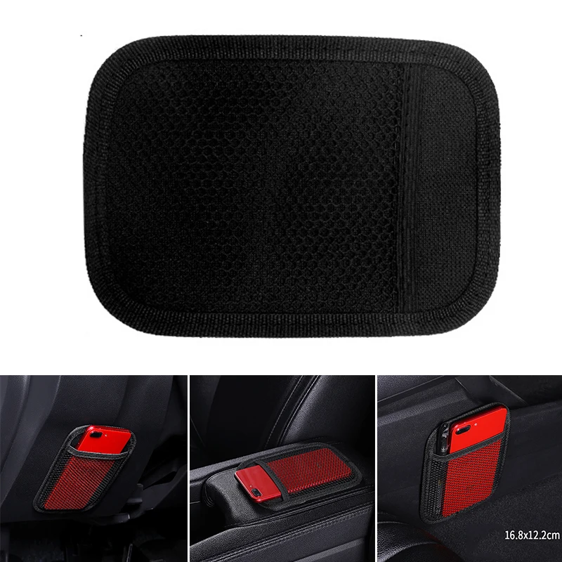 

Universal Car Seat back Storage Bags Vehicle Stick-up Mesh Net Storage Bag Phone Holder Organizer Pouch