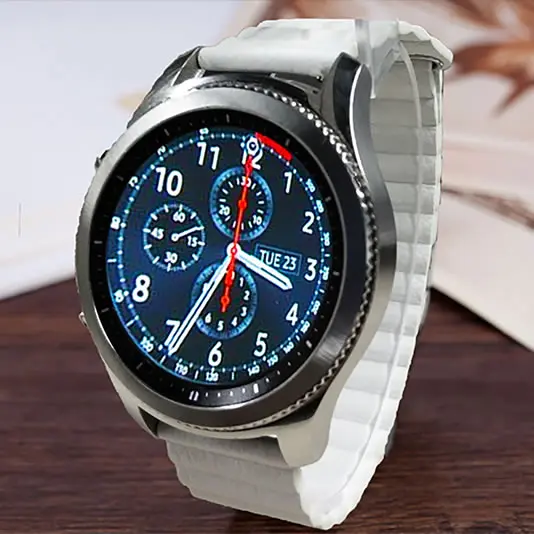 Leather Loop Magnetic 20 or 22mm Watch Band Straps For Huawei Watch 2 Sport Samsung Gear S3 Gear Spor S2 Classic Watchbands Leather Loop Magnetic 20 or 22mm Watch Band Straps For Huawei Watch 2 Sport Samsung Gear S3 Gear Spor S2 Classic Watchbands
