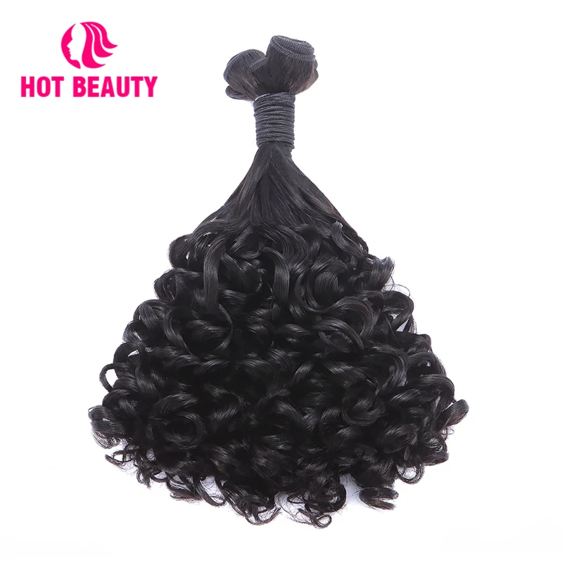 

Hot Beauty Hair Super Double Drawn Funmi Curly Brazilian Hair Weave Bundles Human Hair Extension Remy Hair Can Buy 3 or 4 Bundle