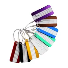 

8 Pieces A Set Metal Luggage Tags Aluminum Alloy Tag For Travel Luggage Identifier Suitcase Bag Labels Travelling Accessoires