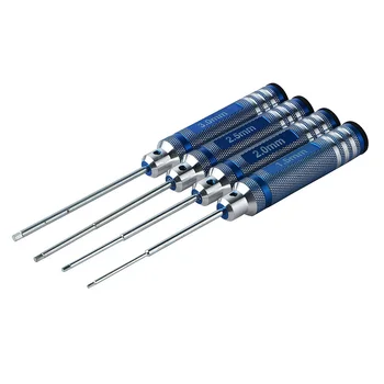 

4 Pcs 1.5 2.0 2.5 3.0mm Hex Screwdriver Hexagon Screwdriver Set Allen Driver For Rc Helicopter Car