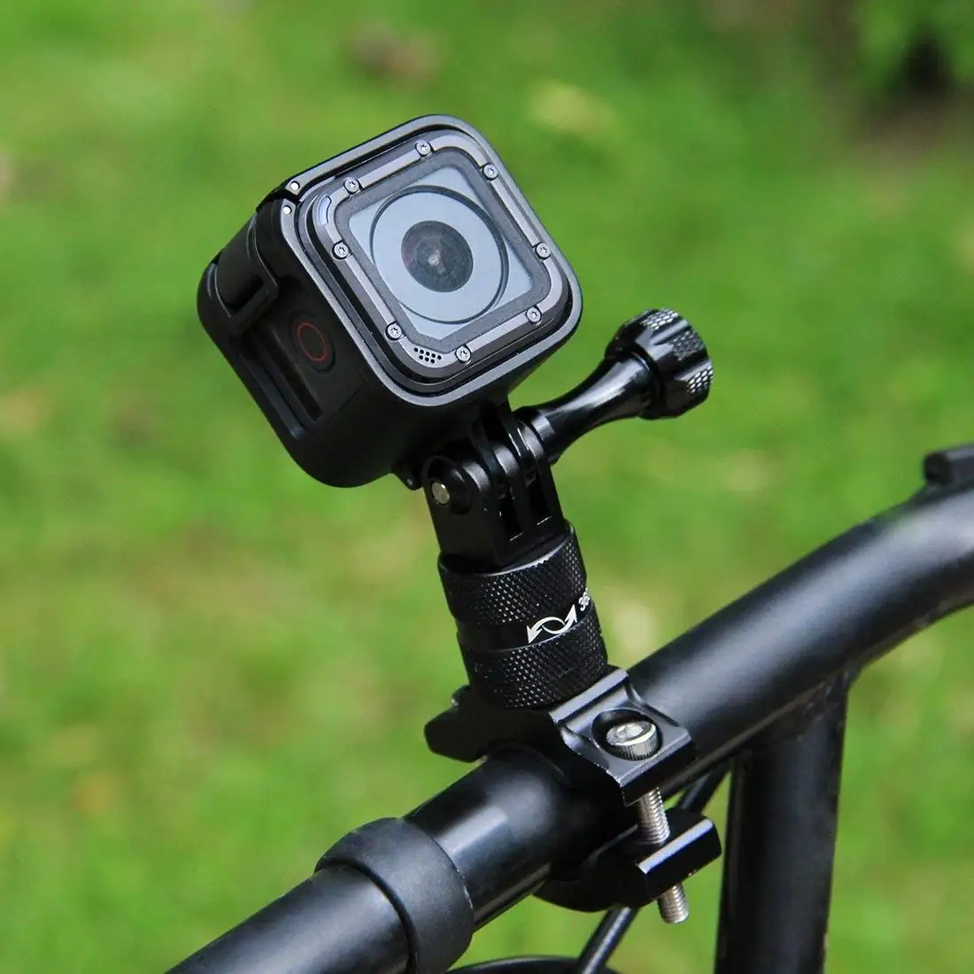 PULUZ вращающийся на 360 градусов Алюминиевый велосипедный адаптер для руля с винтом