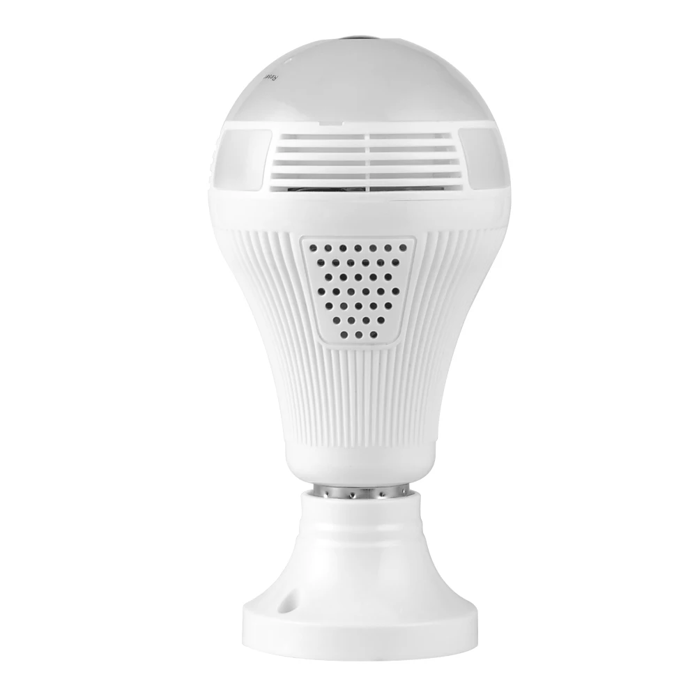 

360 Degree Bulb Security Camera HD 960P Mini Wireless Lamp WIFI IP Cameras Fisheye Panoramic Bulb WIFI Network Remote Monitor