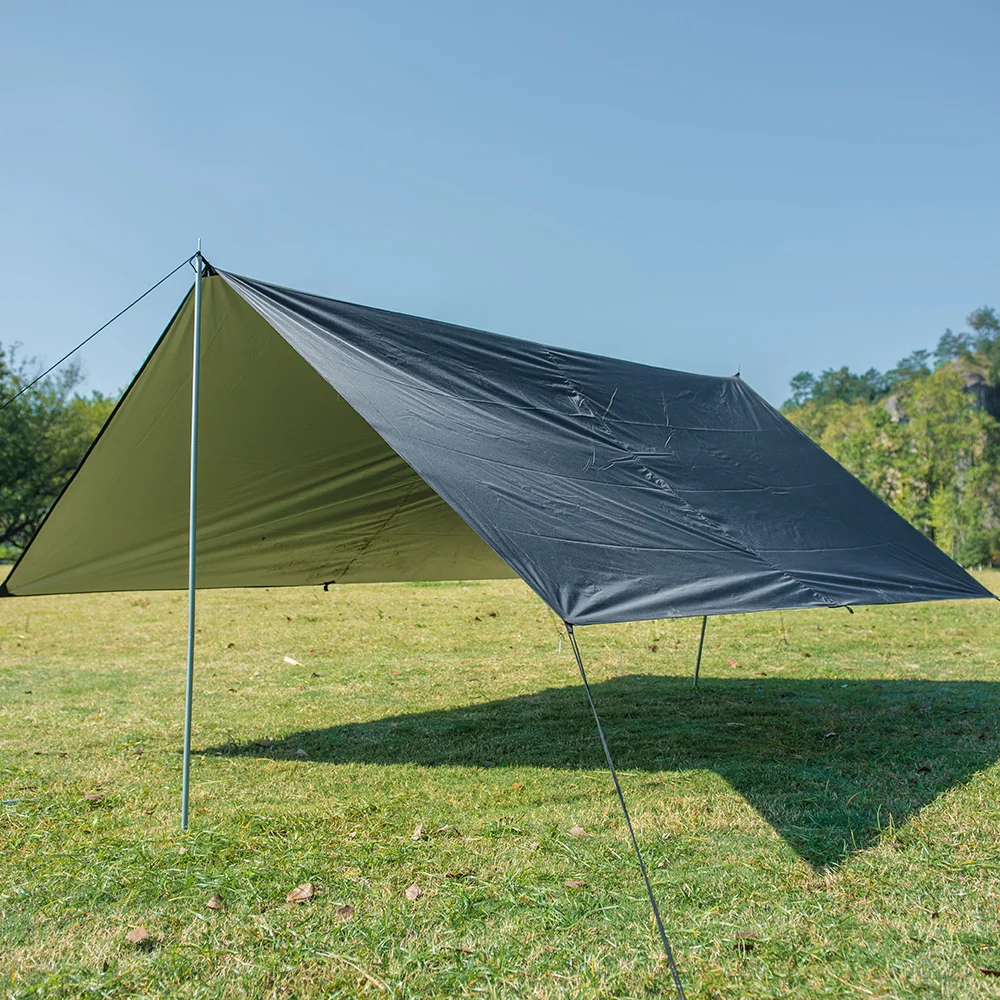 Открытый походный коврик Водонепроницаемый прямоугольный солнцезащитный козырек парус укрытие УФ/непромокаемая палатка брезент гамак для пикника путешествия Туризм