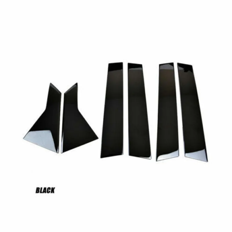 

6pcs Set Car Window Trim Cover Decoration Stickers For Honda Civic 2016-18
