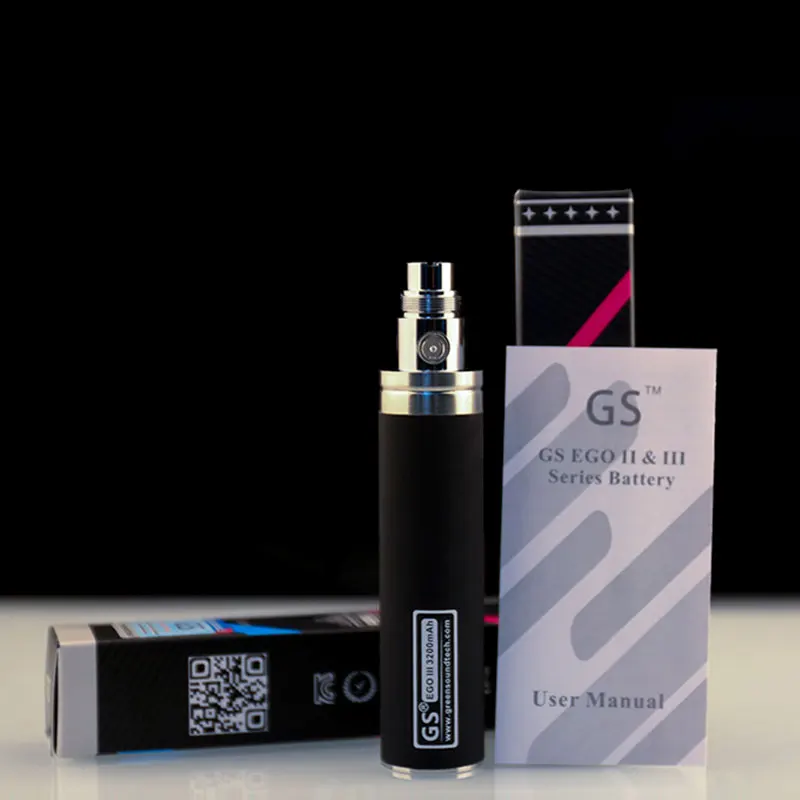 2 шт./лот GS EGO II 3200 мАч аккумулятор для электронных сигарет eGo CE4 Атомайзеры vs Ego 2200