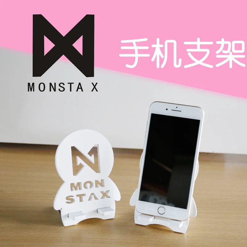 

[MYKPOP]MONSTA X Mobile Phone Holder Wood Holder KPOP Fans Collection SA18080812