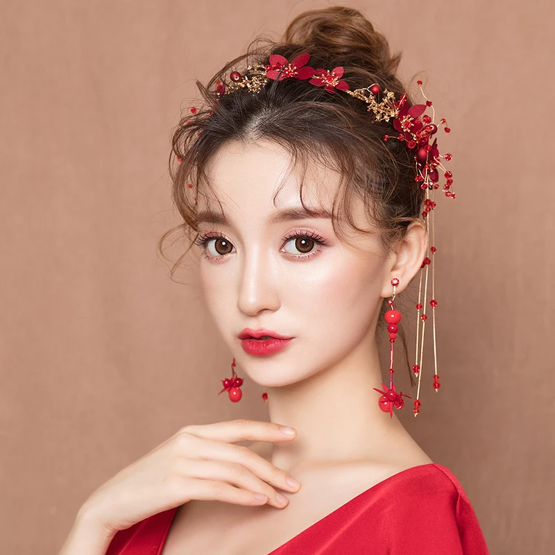 

Romantic Artificial Flower Headband Hair Accessories Women Costume Performance Headdress Girls Engagement Party Headpiece New