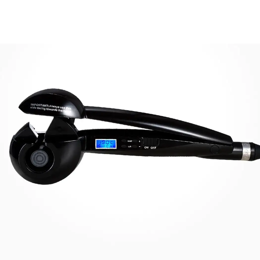 

LCD Display Curling Iron Automatic Heating Hair 8 s, 10 s, 12 Curler Wet and Dry Care Styling Tools EU Type