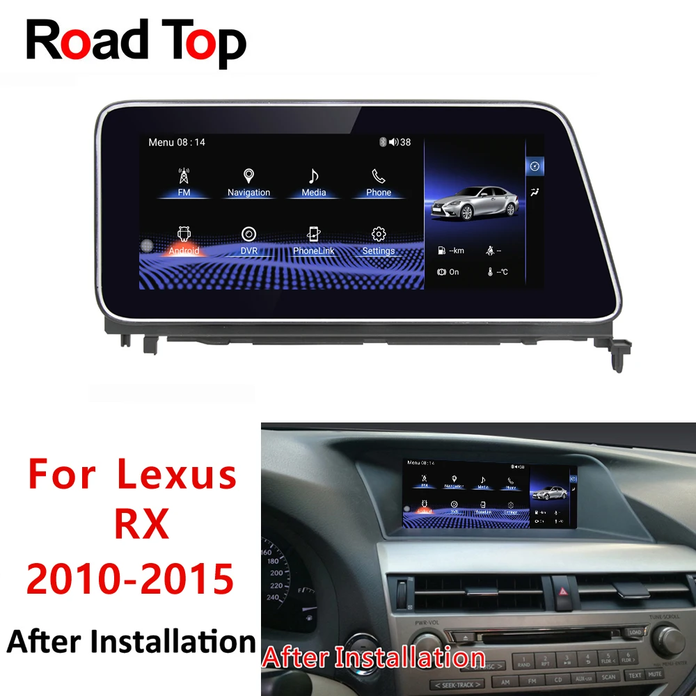 10 25 &quotAndroid дисплей для Lexus RX 2010-2015 270 350 450 h автомобиля радио мультимедиа мониторы gps