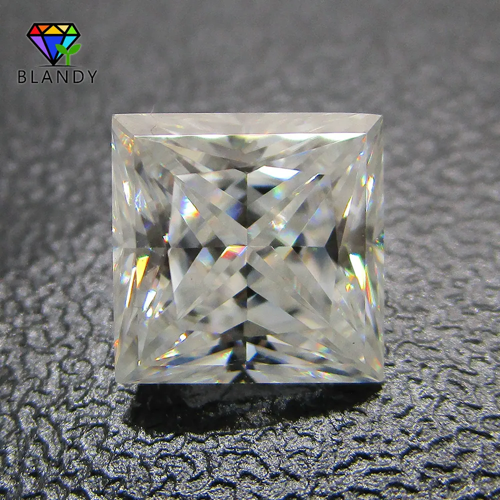 

Factory Price 1.5x1.5mm~5x5mm Square Shape Princess Cut Loose D Color White Moissanites Stone Synthetic Gems For Jewelry