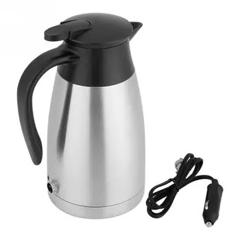 

Hot 12V 1000ml Electric Heating Kettle Portable Water Cup Stainless Steel Car Automobile Warmer Kettle