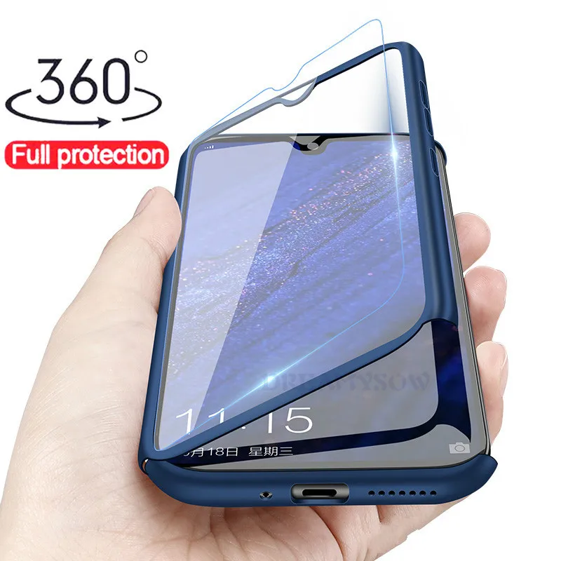 

360 Full Cover Phone Cases For Huawei Mate20 Lite Case Y7 Y6 PRO P Smart 2019 P30 Honor 8X 8A 8C Cover For Huawei P20 Lite Case