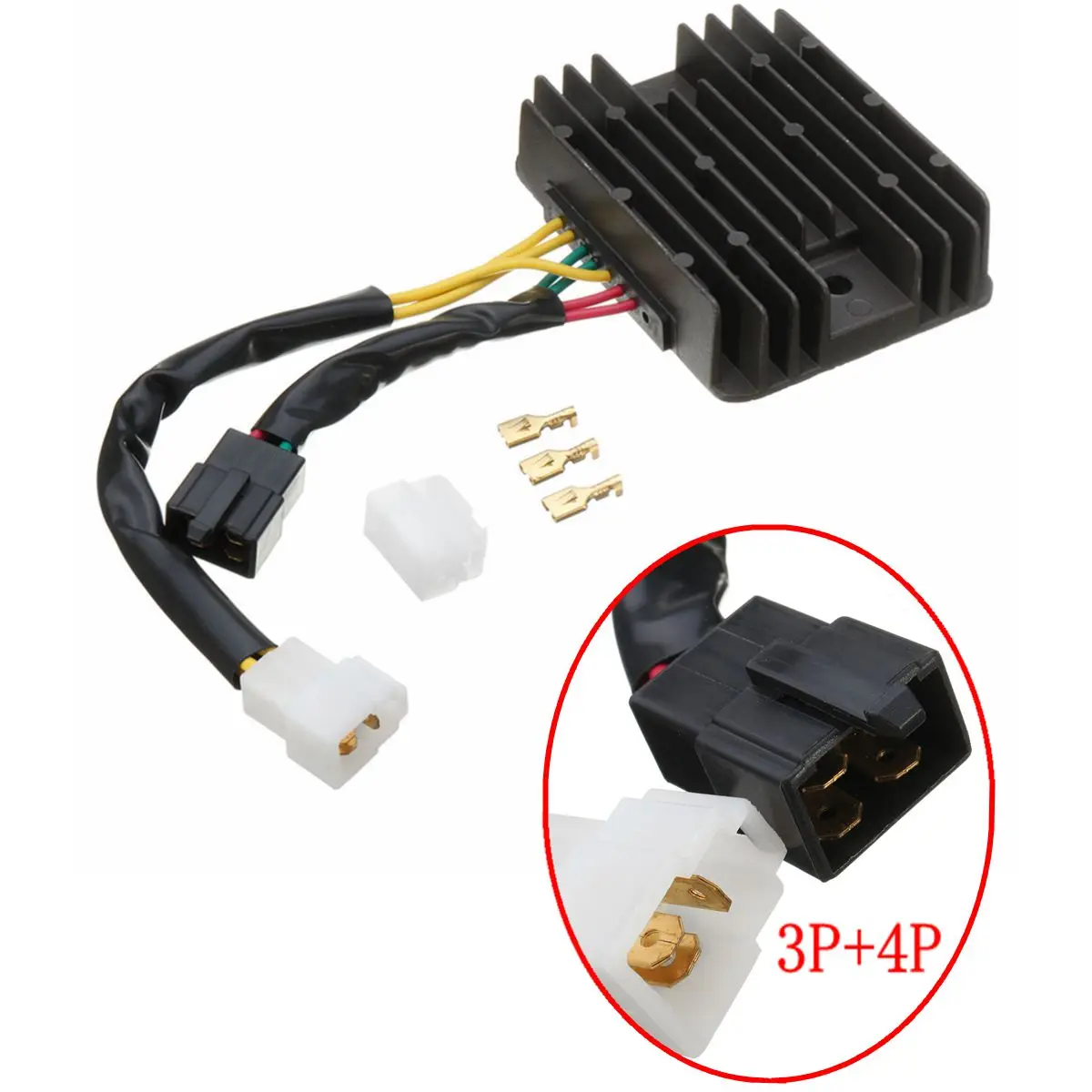 

Motorcycle Voltage Regulator Rectifier Aluminum Black For Ducati 1098 848 1198