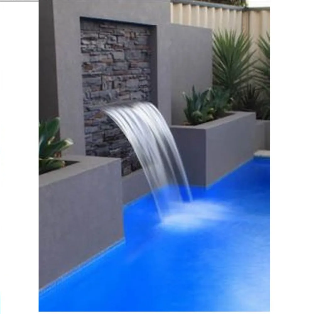 

1500mm length ABS Acrylic waterfall lip 150mm for pool and garden water fountain water outlet water curtain