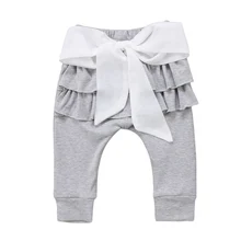 Одежда для новорожденных от 0 до 4 лет штаны для маленьких девочек штаны для малышей многослойный костюм повседневные штаны для детей, популярные штаны со скидкой