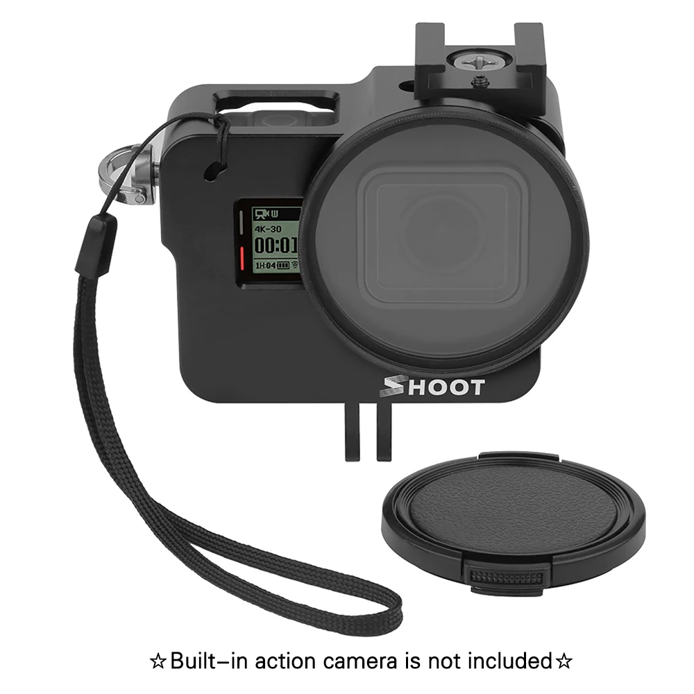 SHOOT XTGP505A Protective Camera Cage Housing Case with 52mm UV Filter