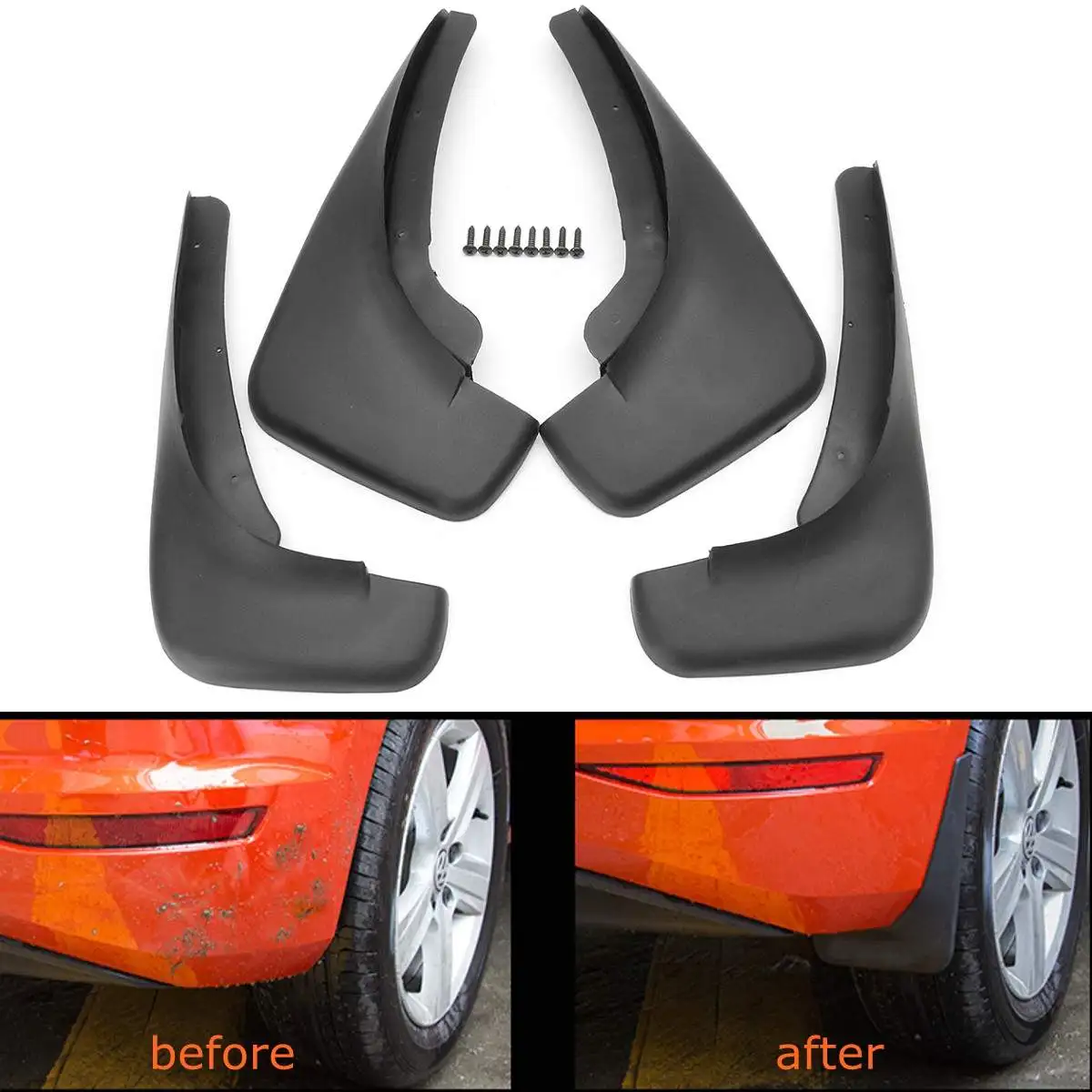 

4 Pcs/Set Car Mud Flaps Splash Guard Mudguard For Fender For VW /Golf /Mk4 /Jetta 1998-2005