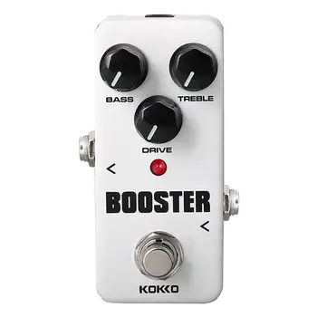 

KOKKO Guitar Effect Pedal Guitarra Mini Overdrive Booster High-Power Tube Guitar Two Segment EQ Effect Device Accessories FBS-2