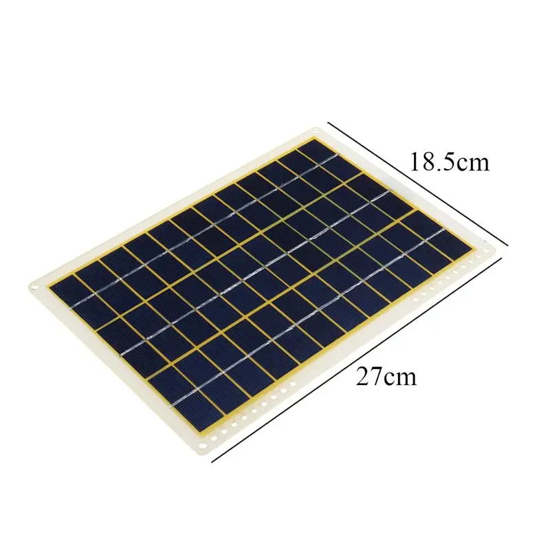 Waterproof Solar Panel 15W 12V Polycrystalline Solar Panel with Line Clip 4X Suction Cups for Outdoor Camping Emergency Light Waterproof Solar Panel 15W 12V Polycrystalline Solar Panel with Line Clip 4X Suction Cups for Outdoor Camping Emergency Light