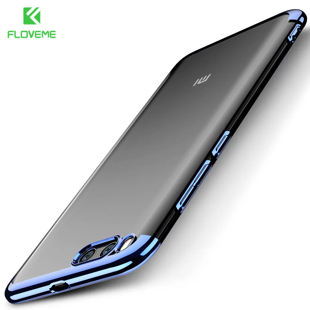 FLOVEME Soft Silicon Plain Transparent Phone Case For Xiaomi 6 Ultra Thin Clear Cover OPPO R9S Plus Coque Fundas Cases |