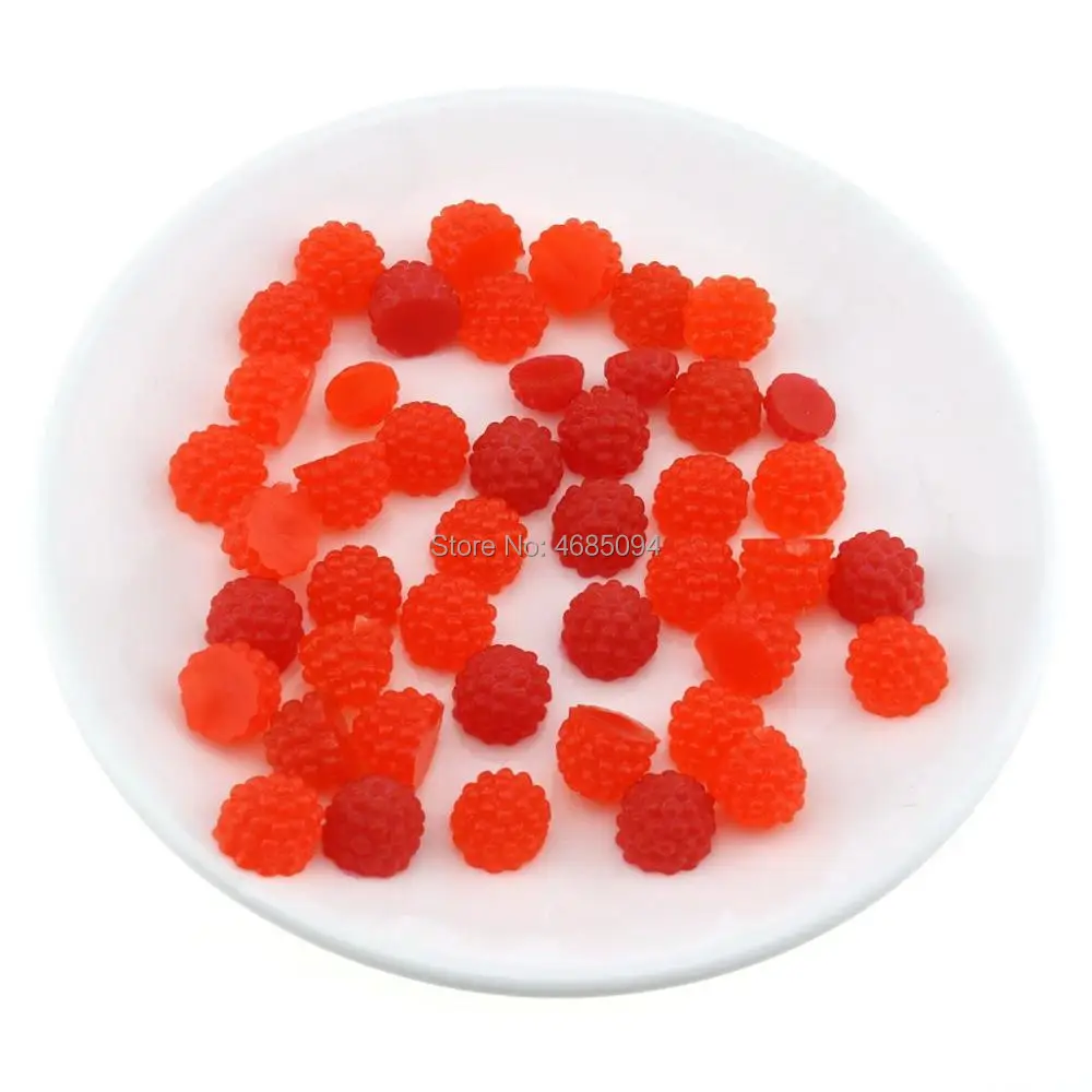 

Gresorth 50 PCS Artificial Red Raspberry Slice Fake Strawberry Fruits Decoration Photography Props