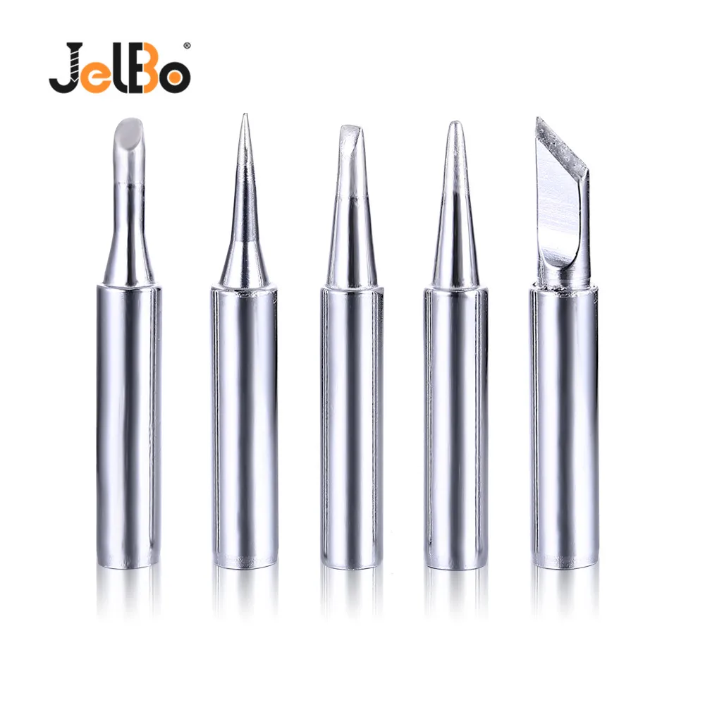 

JelBo Electric Soldering Iron Tip Set 900M Conical Soldering Gun Tip 60W for P36 Solder Station Welding Tips Tool Kits