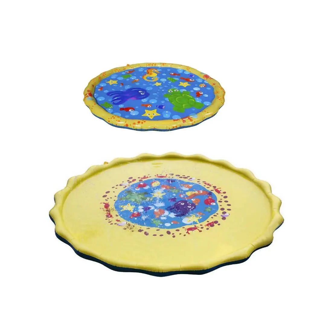 

Outdoor Inflatable Garden Play Water Spray Mat Kids Sprinkler Garden, Multicolor Cushion Toy